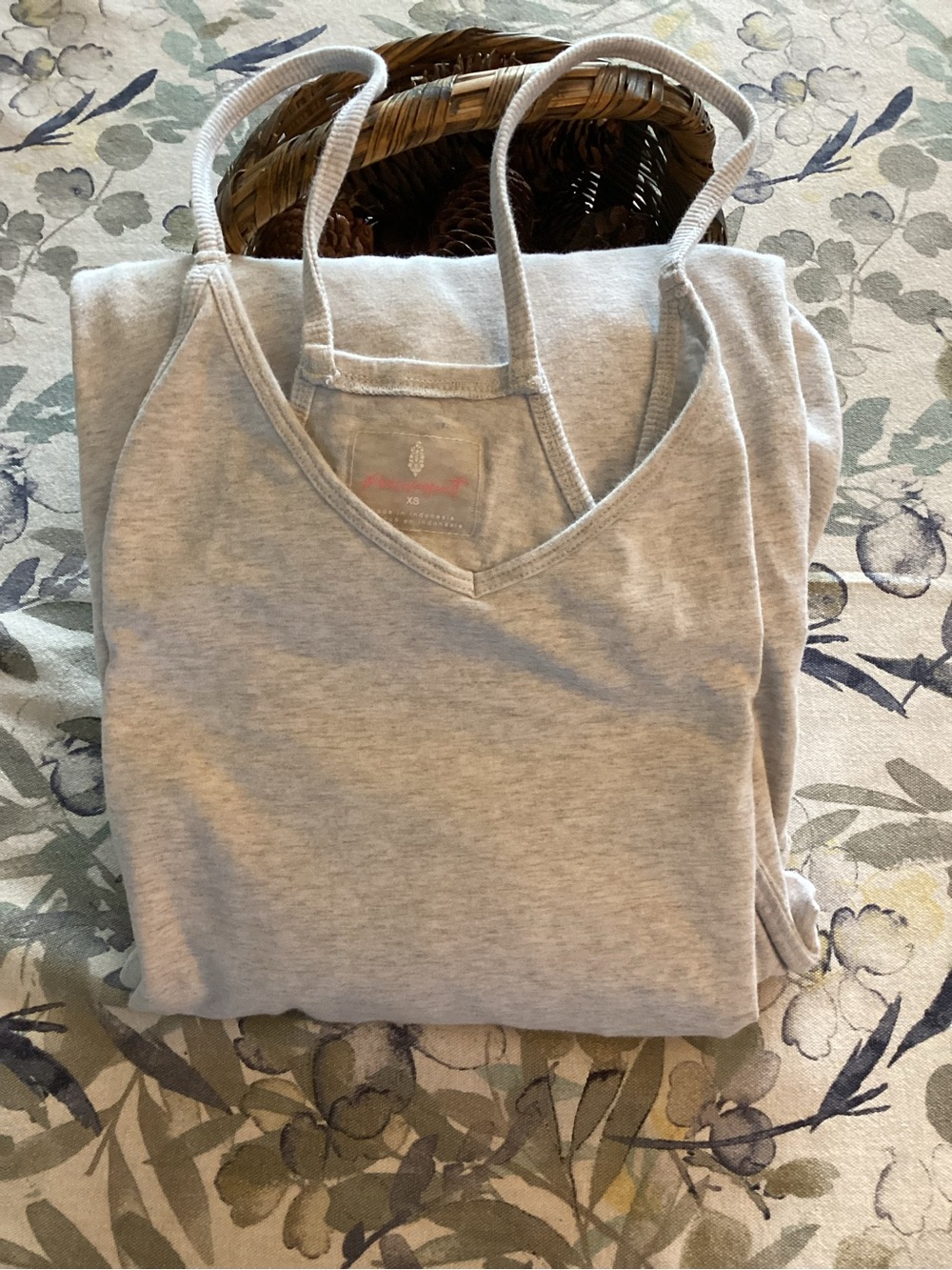 Free People FP Movement Hot Shot Cami Jumpsuit Slouchy Romper Heather Grey XS
